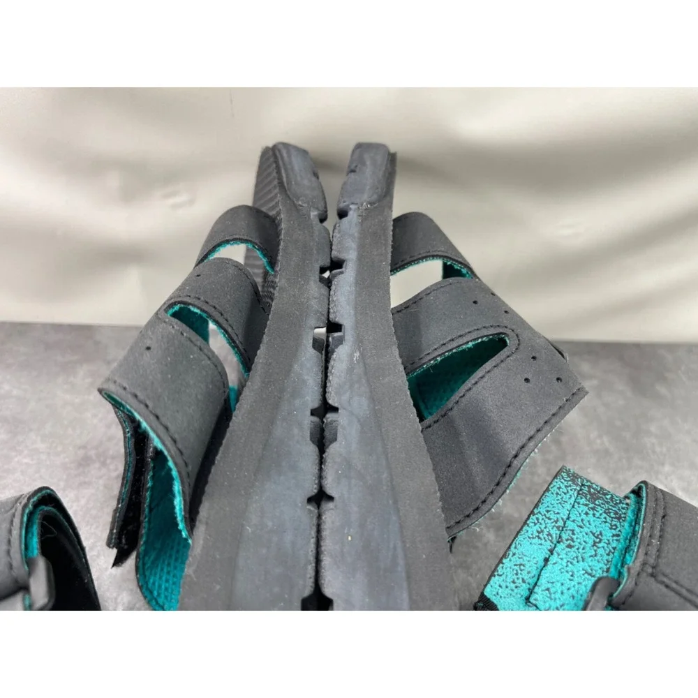 Rugged Outback Trail Hiking Sandals Men 12 M Shoes Green Black Comfort Casual